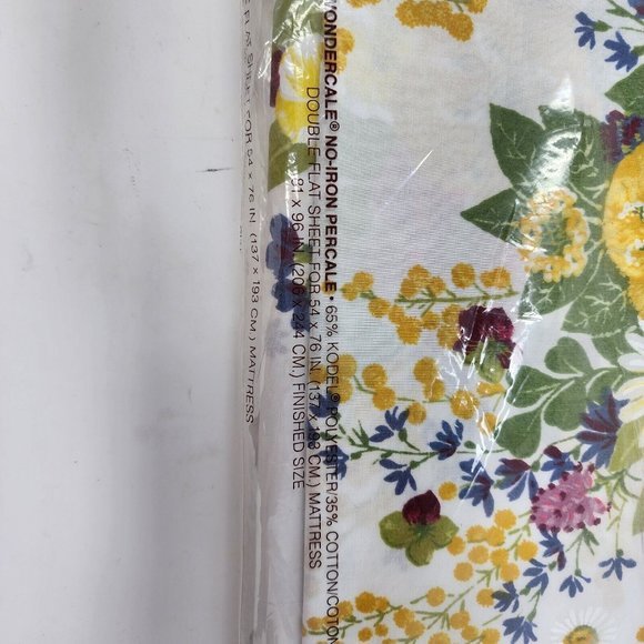 VTG Springmaid Grace Kelly "Fiona" Floral Double Flat Sheet Rare Made In USA New - Picture 4 of 7